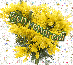 Gif animé Bon vendredi mimosas